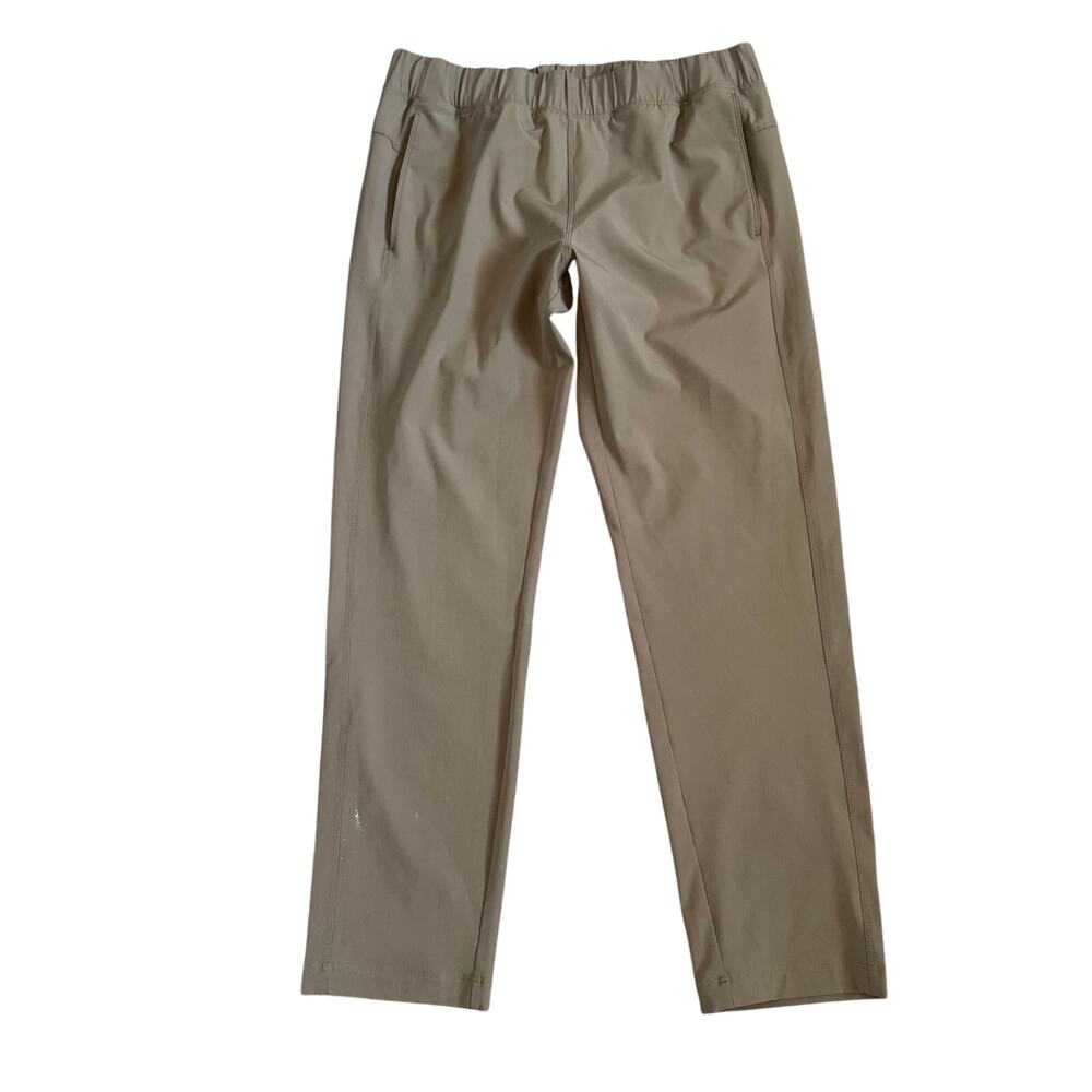 Eddie Bauer Women’s Traveler Ankle Pants Size 10 Tan Lightweight Stretch
